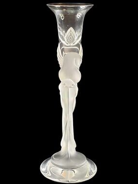 Snow‎ Dove by FABERGE 9" Single Light Candlestick Made In France